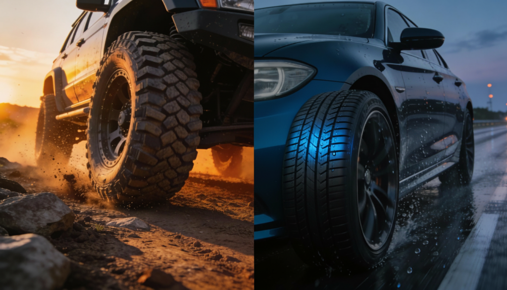 Off-Road Tyres vs Normal Tyres